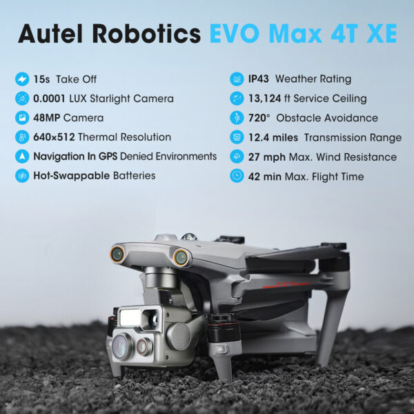 2024 Autel Robotics EVO Max 4T XE 8K Drone with Smart Controller V3 20KM FCC - Image 3