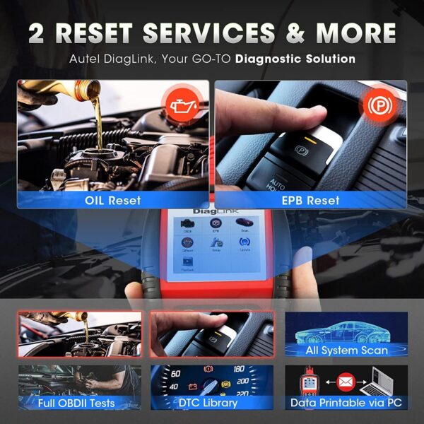 2024 Car All System Scanner Autel MaxiDiag Elite DiagLink OBD2 Diagnostic Reader - Image 5