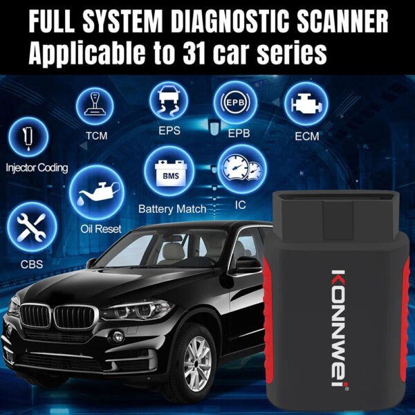 2024 Full System Auto OBD2 Scanner Reset SAS EPB Code Reader Diagnostic Tool - Image 5