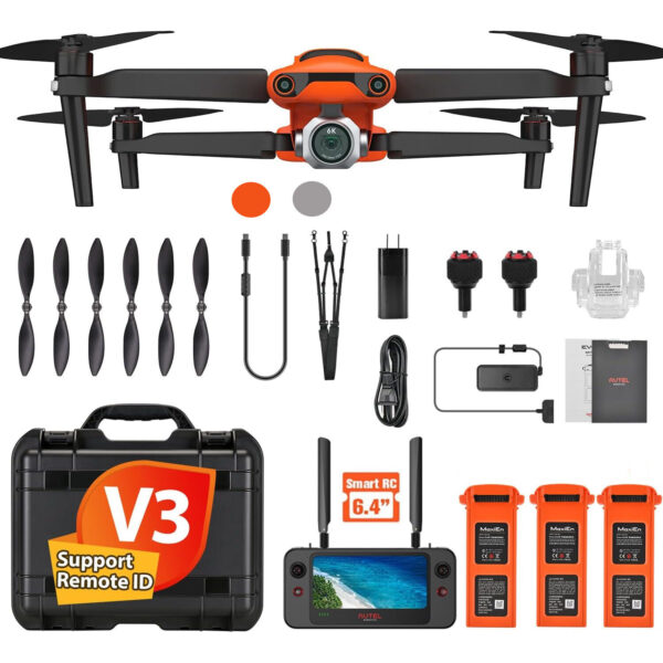 [2024 Grey] Autel EVO 2 Pro V3 6K HDR Camera Drone 4K HDR Video Rugged Bundle