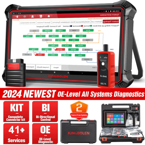 2024 KINGBOLEN K10 BT Bidirectional Coding OBD2 Scanner Car Diagnostic Tool TPMS - Image 8