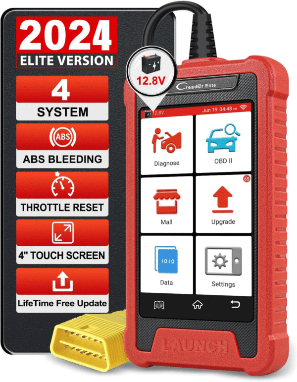 2024 LAUNCH Creader Elite 202 Car Diagnostic Scanner ABS SRS Engine Code Reader - Image 8