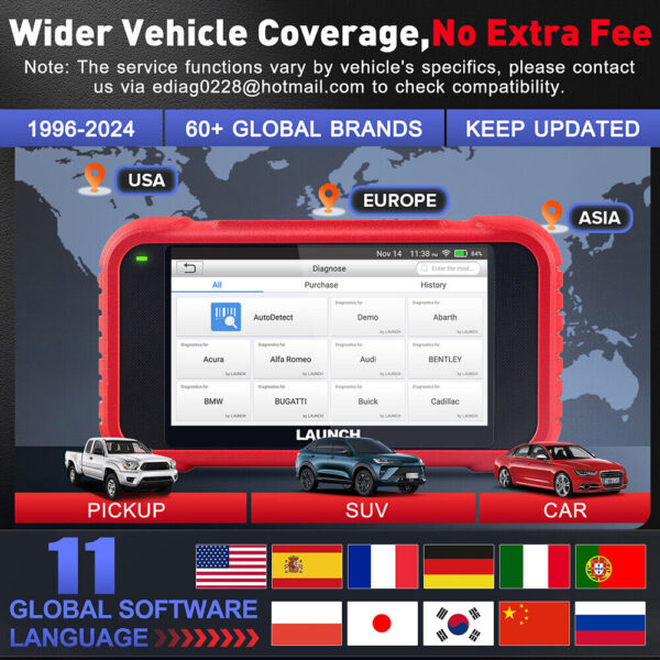 2024 LAUNCH CRP123E OBD2 Car Scanner Engine ABS SRS AT SAS EPB Diagnostic Tool - Image 6