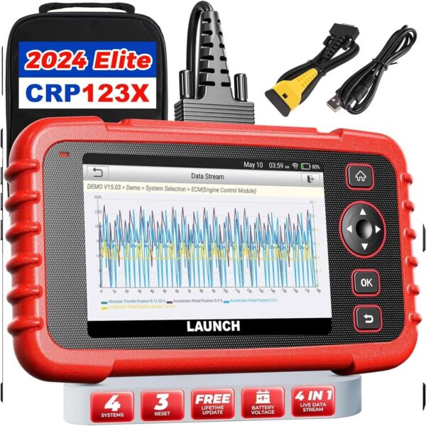 2024 LAUNCH CRP123X Car Scanner Code Reader Check Engine ABS SRS Diagnostic Tool - Image 2