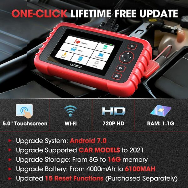 2024 LAUNCH CRP123X OBD2 Scanner Engine ABS SRS Code Reader Car Diagnostic Tool - Image 5