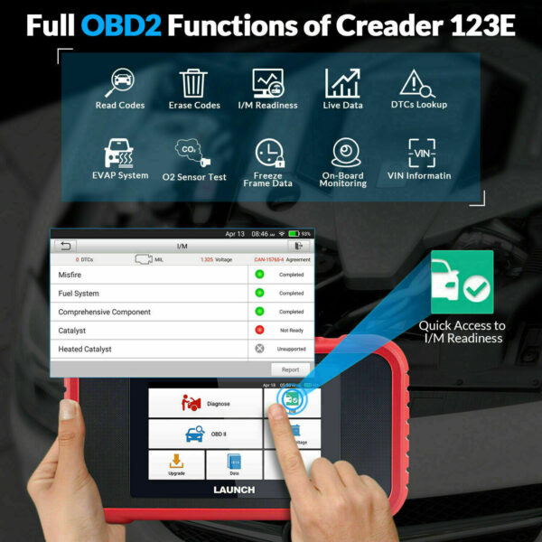 2024 LAUNCH CRP129E Elite OBD2 Car Scanner ABS SRS SAS TPMS Diagnostic Scan Tool - Image 5