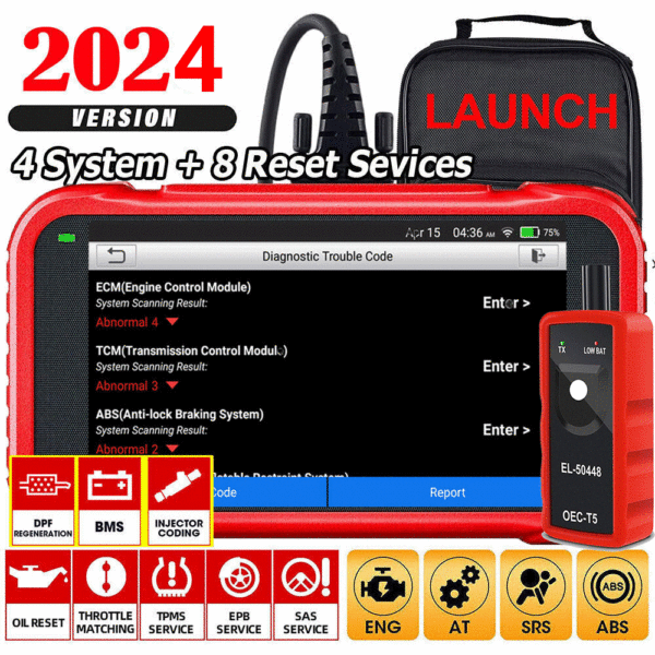 2024 Launch CRP129E OBD2 Car Scanner Engine SRS ABS SAS TPMS EPB Diagnostic Tool - Image 8