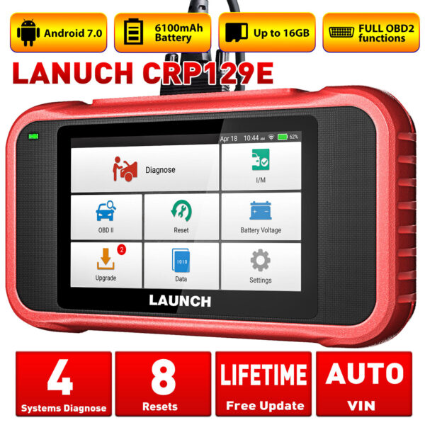 2024 LAUNCH CRP129E PROS OBD2 Scanner Car Diagnostic Tool Engine ABS SRS EBP SAS - Image 2