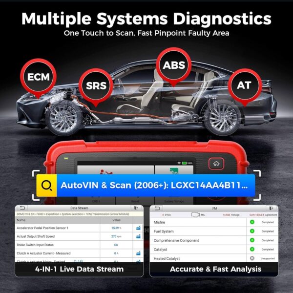 2024 Launch CRP129X OBD2 Car Scanner Engine ABS SRS SAS TPMS EPB Diagnostic Tool - Image 3