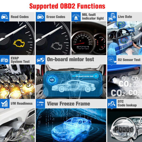 2024 LAUNCH X431 CRP123 OBD2 Diagnostic Scanner ABS SRS Fault Auto Code Reader - Image 4