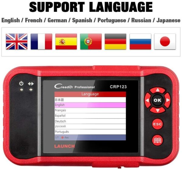 2024 LAUNCH X431 CRP123 OBD2 Diagnostic Scanner ABS SRS Fault Auto Code Reader - Image 5