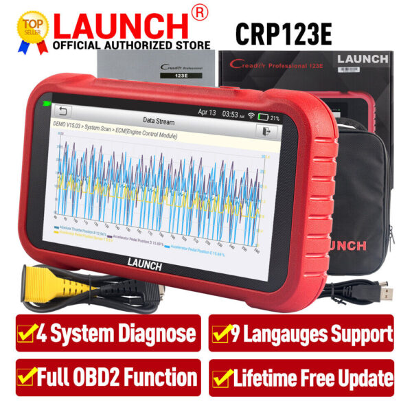 2024 LAUNCH X431 CRP123E OBD2 Scanner Code Reader Engine ABS SRS Diagnostic Tool - Image 3