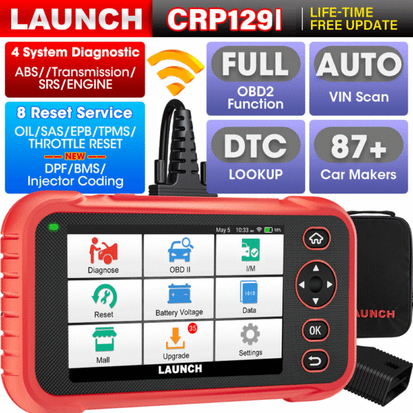 2024 LAUNCH X431 CRP129i OBD2 Scanner ABS SRS Engine Diagnostic Tool Code Reader - Image 8