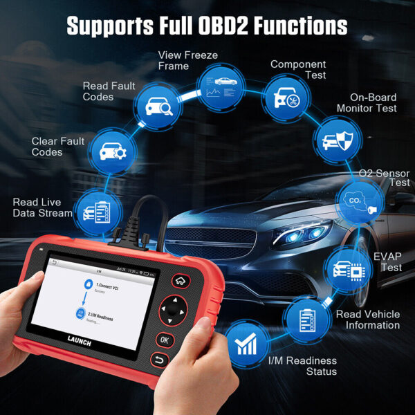 2024 LAUNCH X431 CRP129i OBD2 Scanner ABS SRS Engine Diagnostic Tool Code Reader - Image 4