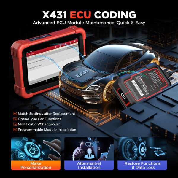 2024 LAUNCH X431 CRP919X BT PRO Bidirectional OBD2 Diagnostic Scanner Key Coding - Image 3