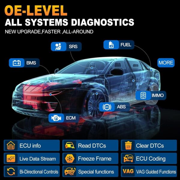 2024 LAUNCH X431 PRO Elite V + PRO5 OBD2 Scanner Car Diagnostic Tool Key Coding - Image 4