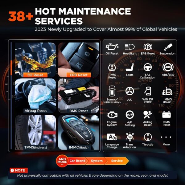 2024 OTOFIX D1 Lite Bidirectional Scanner Full System Car Diagnostic K~y Coding - Image 4