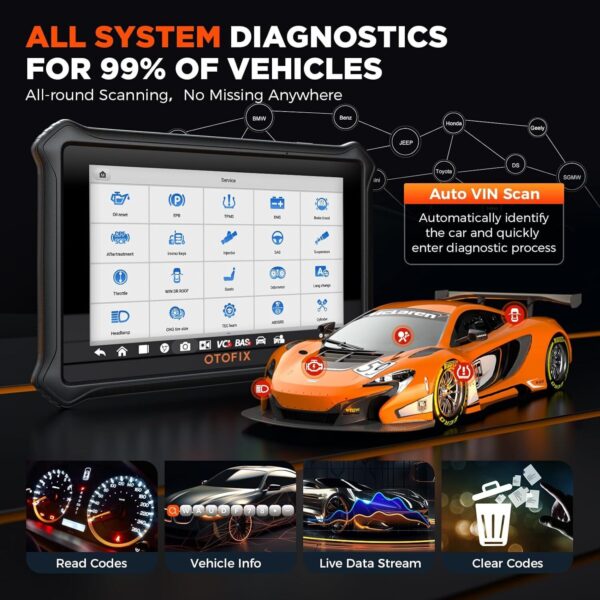 2024 OTOFIX D1 Lite Bidirectional Scanner Full System Car Diagnostic K~y Coding - Image 5