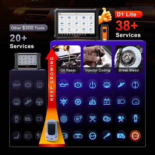 2024 OTOFIX D1 Lite Bidirectional Scanner Full System Car Diagnostic Key Coding - Image 5