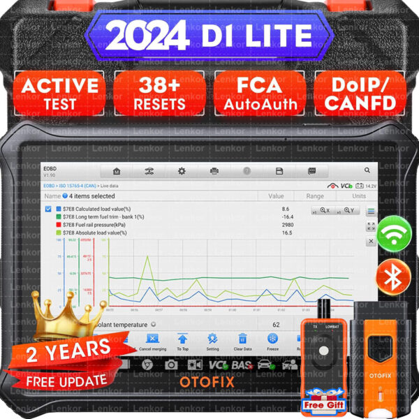 2024 OTOFIX D1 Lite Bidirectional Scanner Full System Car Diagnostic Key Coding - Image 2