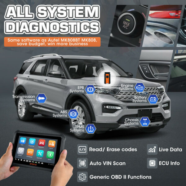 2024 OTOFIX D1 Lite Bidirectional Scanner Full System Diagnostic Key Coding Tool - Image 4