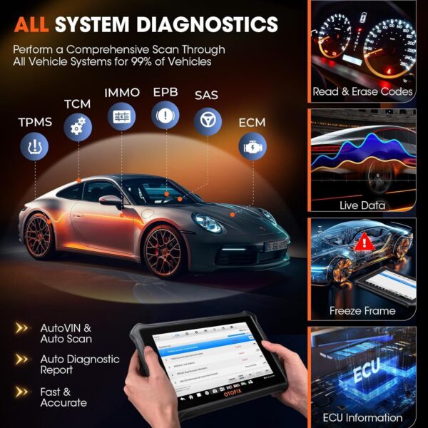 2024 OTOFIX D1 Lite Bidirectional Scanner Full System Diagnostic Key Coding Tool - Image 5