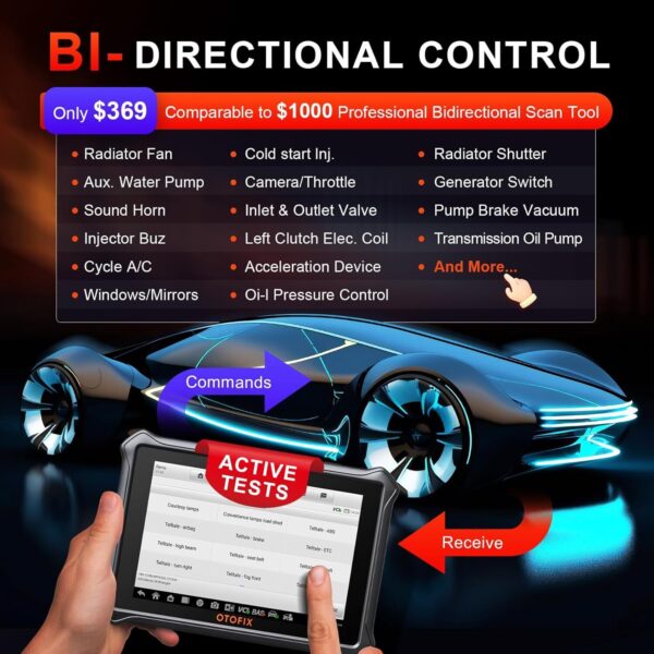 2024 OTOFIX D1 Lite Diagnostic Bidirectional Tool Full System K~y Coding Scanner - Image 3