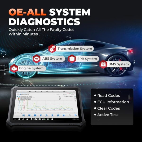 2024 OTOFIX D1 MAX Bidirectional OBD2 Scanner Coding Full System Diagnostic Tool - Image 6