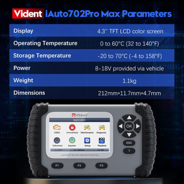 2024 Vident iAuto702Pro MAX All System OBD2 Diagnostic Auto Scan Scanner Tools - Image 5