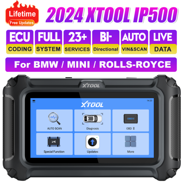 2024 XTOOL IP500 For BMW All System ABS SRS DPF TPMS OBD2 Diagnostic Scanner - Image 3