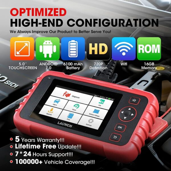 2024New! LAUNCH CRP129X OBD2 Scanner Engine ABS SRS SAS TPMS EPB Diagnostic Tool - Image 5