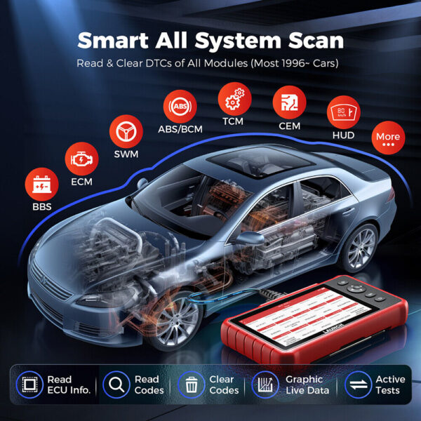 2025 LAUNCH CRP919X Lite Car Bi-directional All System Diagnostic Scanner Tool - Image 2