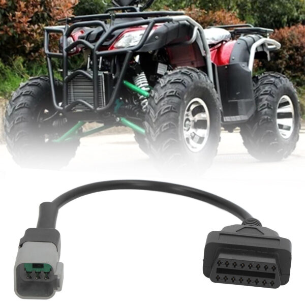 6 Pin to OBD2 Diagnostic Scanner Adapter Cable Fits BRP MOTO ATV UTV Motorcycle - Image 3