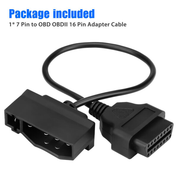 7 Pin OBD1 to OBD2 Cable Adapter Code Reader Scanner Engine Repair Tool For Ford - Image 5