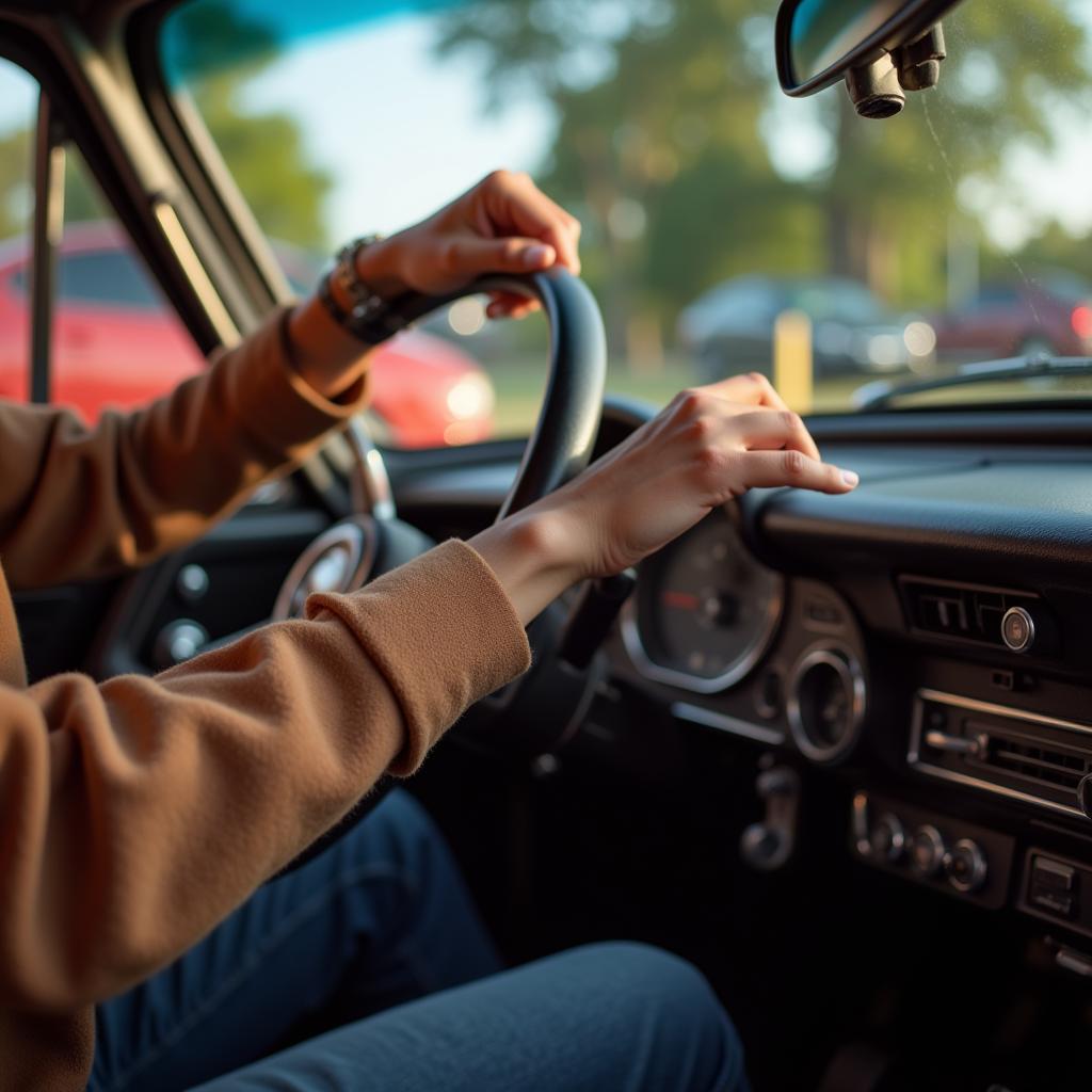 85mm Lens Creates Stunning Bokeh at Car Show