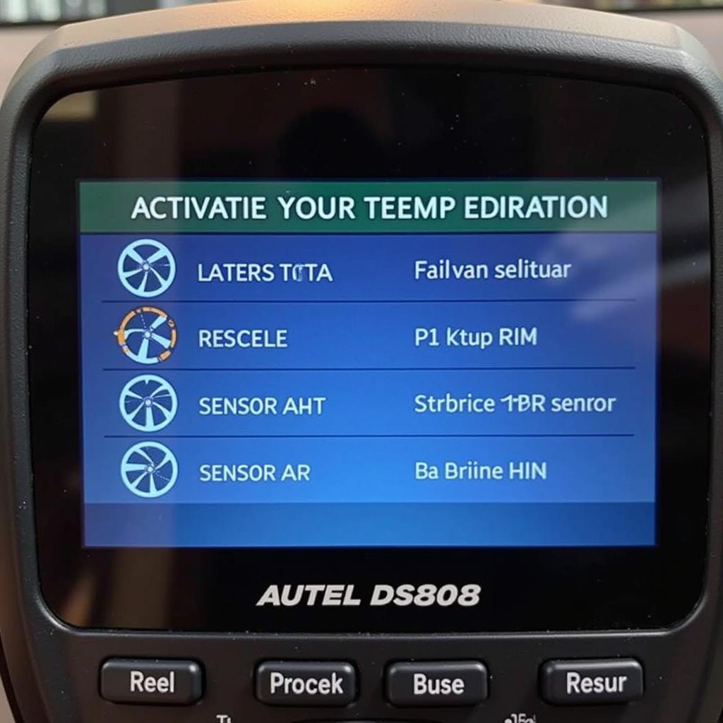 Activating TPMS Sensors with Autel DS808