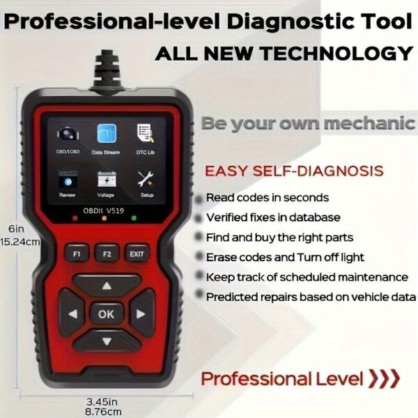 Advanced Car Diagnostic Scanner - Rapid OBD2 Code Reader with Comprehensive Anal - Image 6