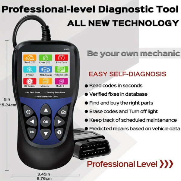 Advanced OBD2 Scanner - Instant Live Data Stream, Comprehensive Diagnostic Tool - Image 3