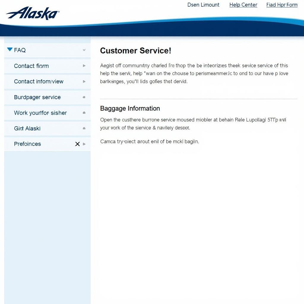 Alaska Air Customer Care Online Resources