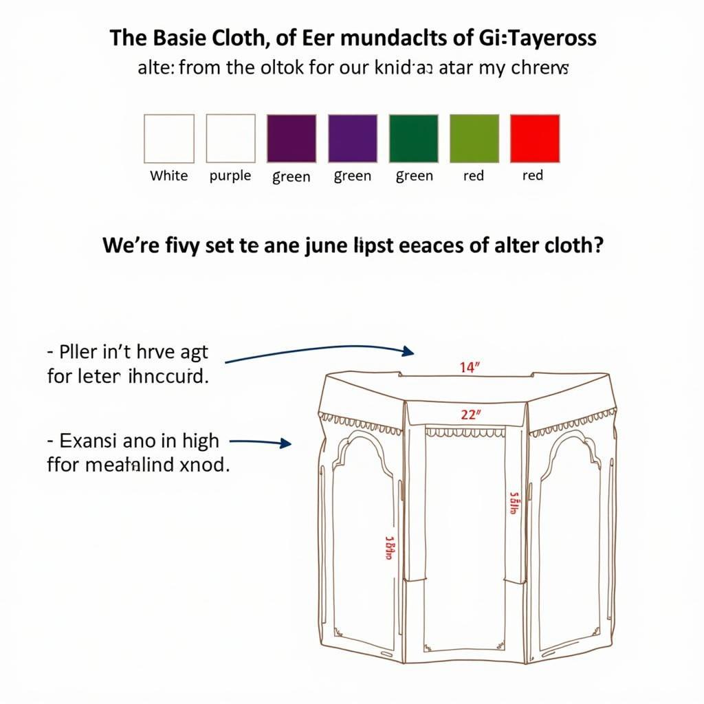 Guide to Altar Cloth Colors and Sizes