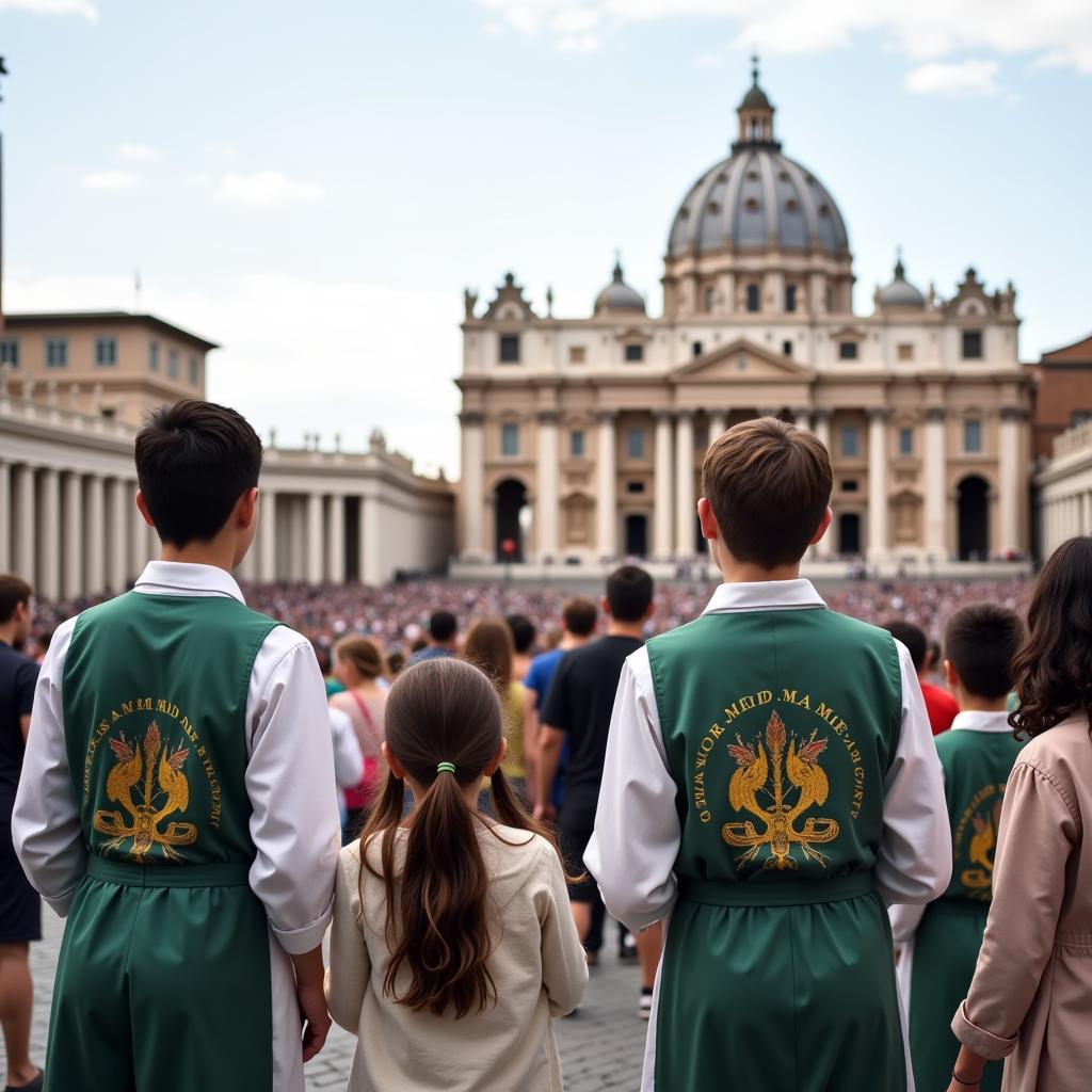 Altar Servers at St. Peter's Basilica in 2020