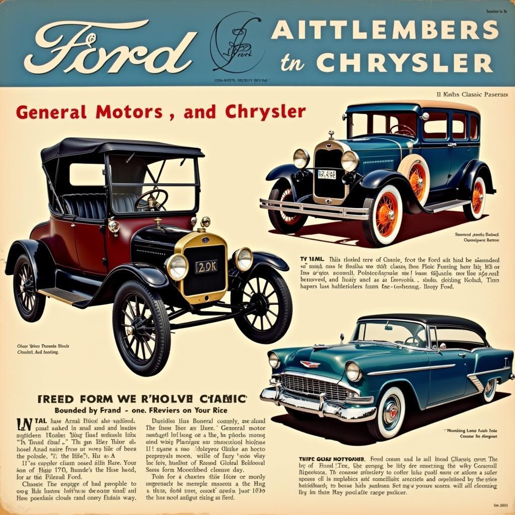 The Big Three: Ford, GM, and Chrysler