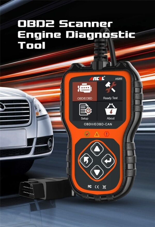 ANCEL AS200 OBD2 Scanner Code Reader Engine Transmission Check Diagnostics Tools - Image 4