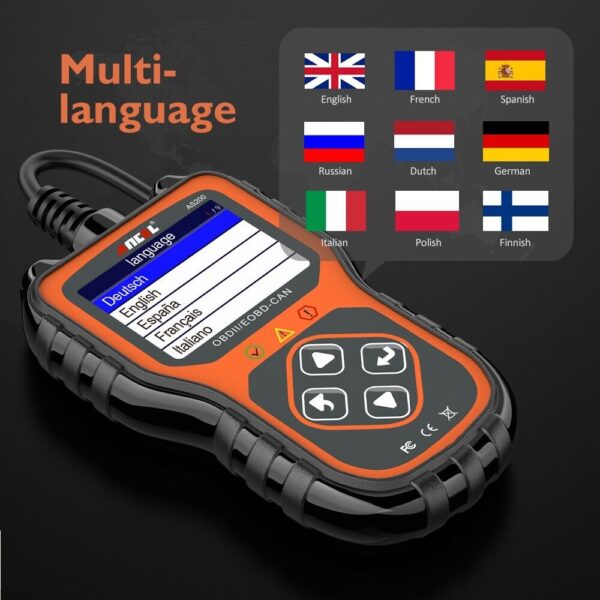 ANCEL AS200 OBD2 Scanner Code Reader Engine Transmission Check Diagnostics Tools - Image 5