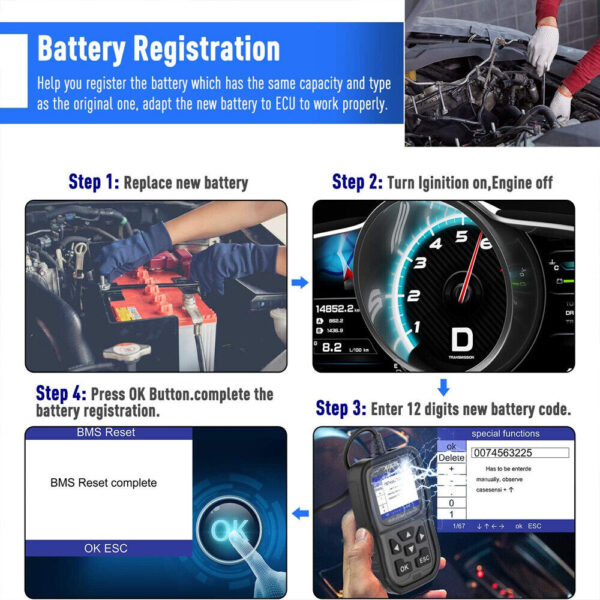 ANCEL FD500 for Ford Car All System OBD2 Scanner Diagnostic Tool EPB & Oil Reset - Image 6