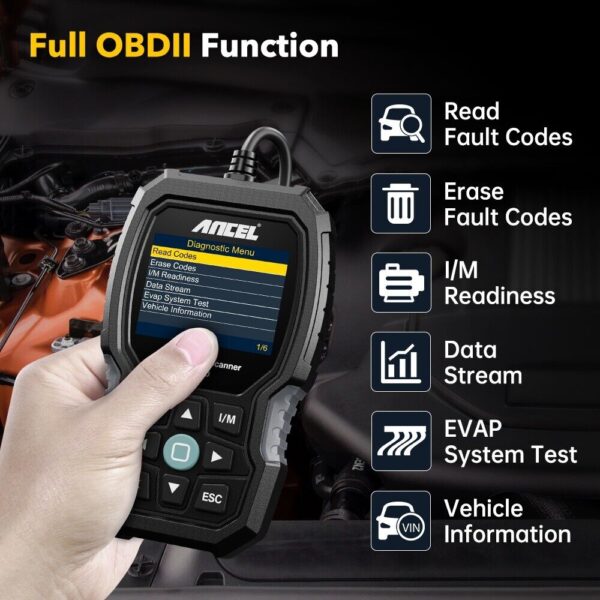 ANCEL LD700 OBD2 Scanner Profession Auto Tools Engine Code Reader All System - Image 5