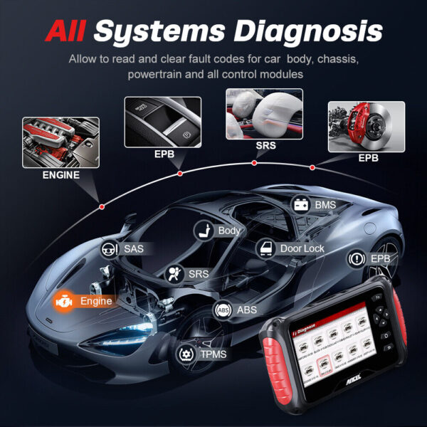 Ancel OBD2 Scanner All System ODB2 Code Reader Automotive Diagnostic Tool FX8000 - Image 3