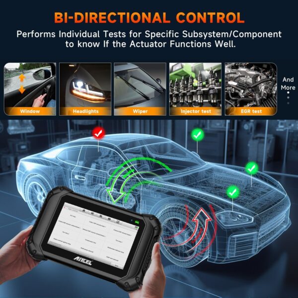 ANCEL V5 BT Car Scanner OBD2 Diagnostic Tool Full System Reader Bi-directional - Image 4