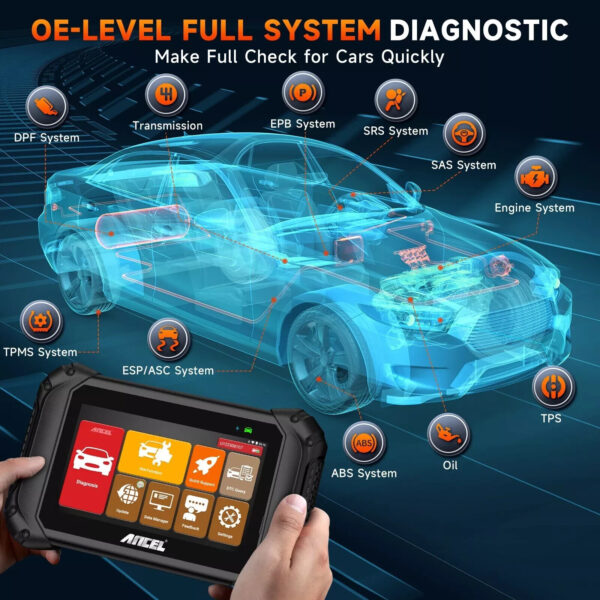 ANCEL V5 BT Car Scanner OBD2 Diagnostic Tool Full System Reader Bi-directional - Image 5