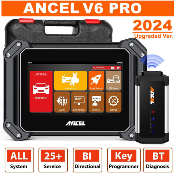 ANCEL V6 PRO Bi-directional Scanner OBD2 Code Reader Diagnostic Tool Key Coding - Image 3